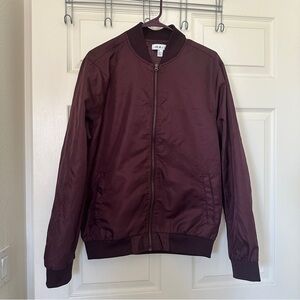 The Rail Deep Burgundy Bomber Jacket